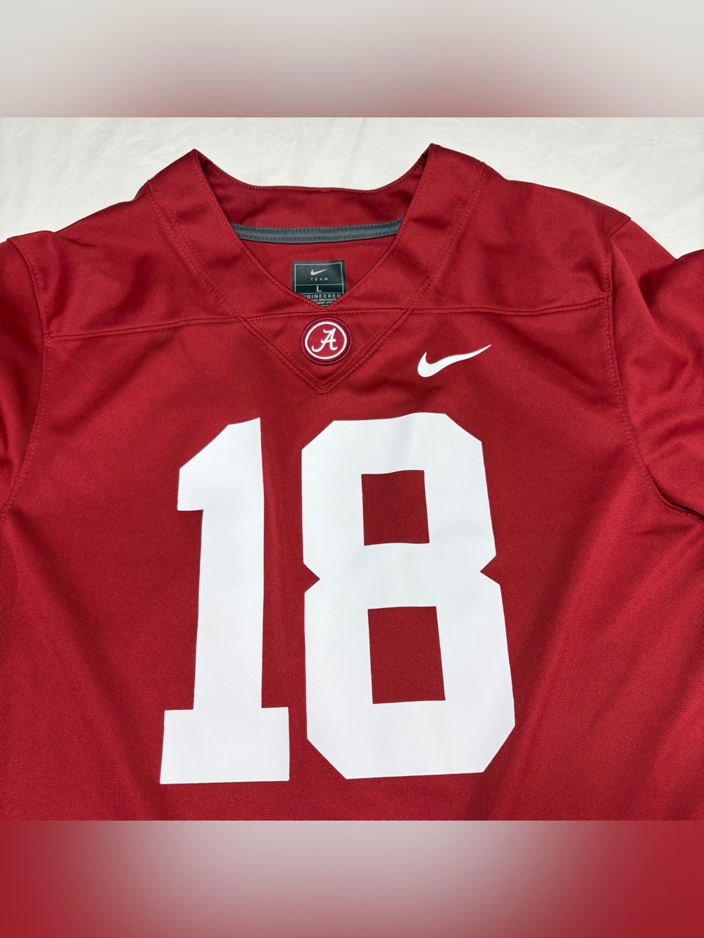 Alabama Crimson Tide Nike Football Jersey #18 Youth Boys Large - Picture 2 of 9